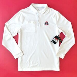 Nike Ohio State – Long Sleeve Polo - White
